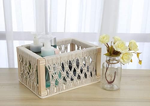 Beautiful Macrame Storage Basket Organizer Set Of 3 - Leechoo